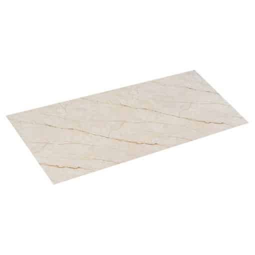 Wandverkleidung - Wandpaneele in Marmoroptik aus PVC - Wandplatten in Hochglanz - 260 x 120 cm - Bolzano Beige - M19 – Bild 7