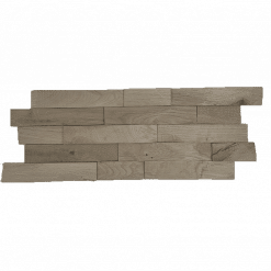 Wandverkleidung aus 3D Echtholz Wandpaneele Eiche Holzriemchen aus Echtholz - Eiche Grau - EH04