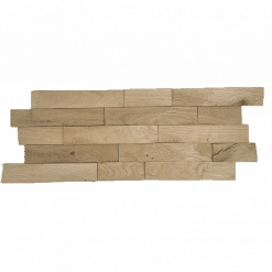 Wandverkleidung aus 3D Echtholz Wandpaneele Eiche Holzriemchen aus Echtholz - Eiche Natur - EH03